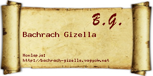 Bachrach Gizella névjegykártya